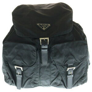 PRADA Nylon Backpack Shoulder Bag Black Tessuto